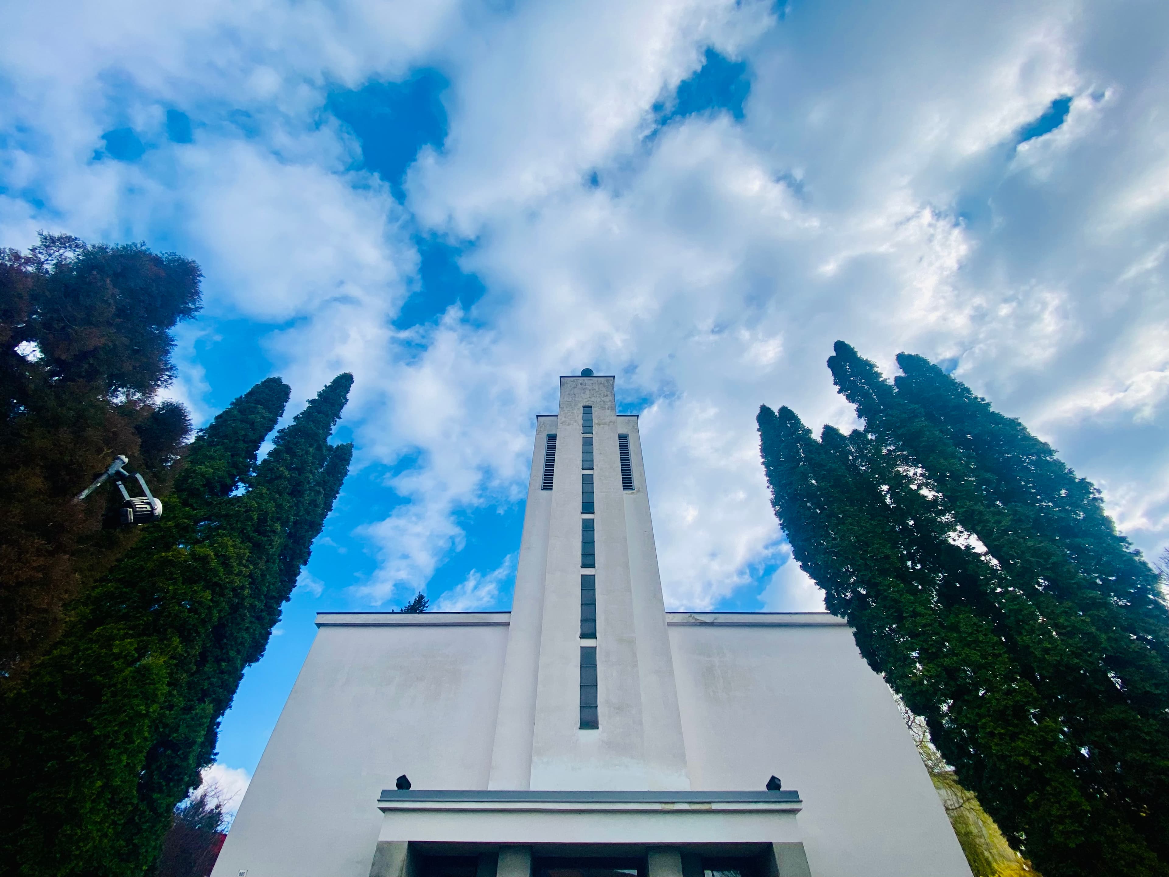 Průčelí boskovického evangelického kostela