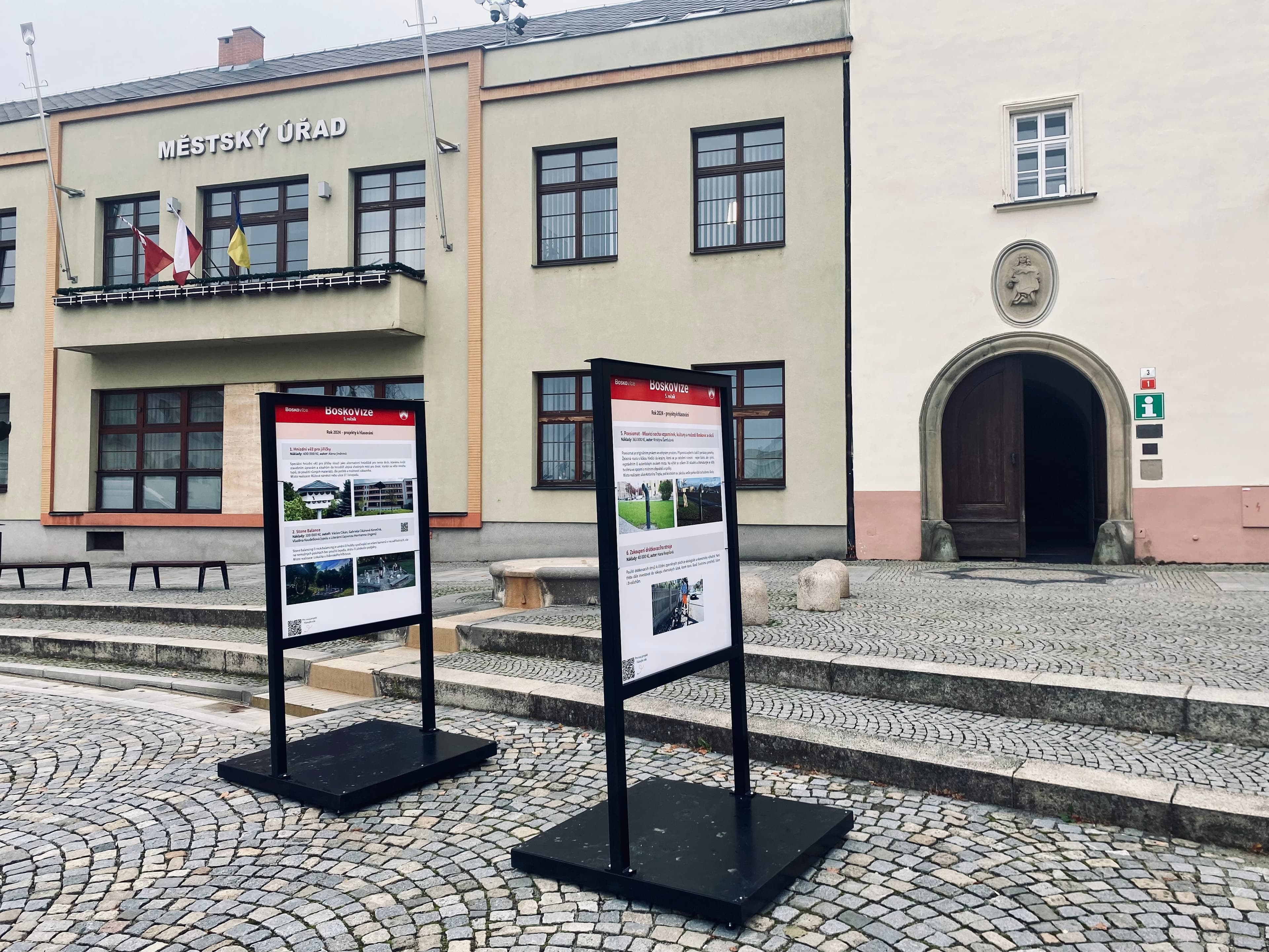 Prezentace projektů před boskovickou radnicí