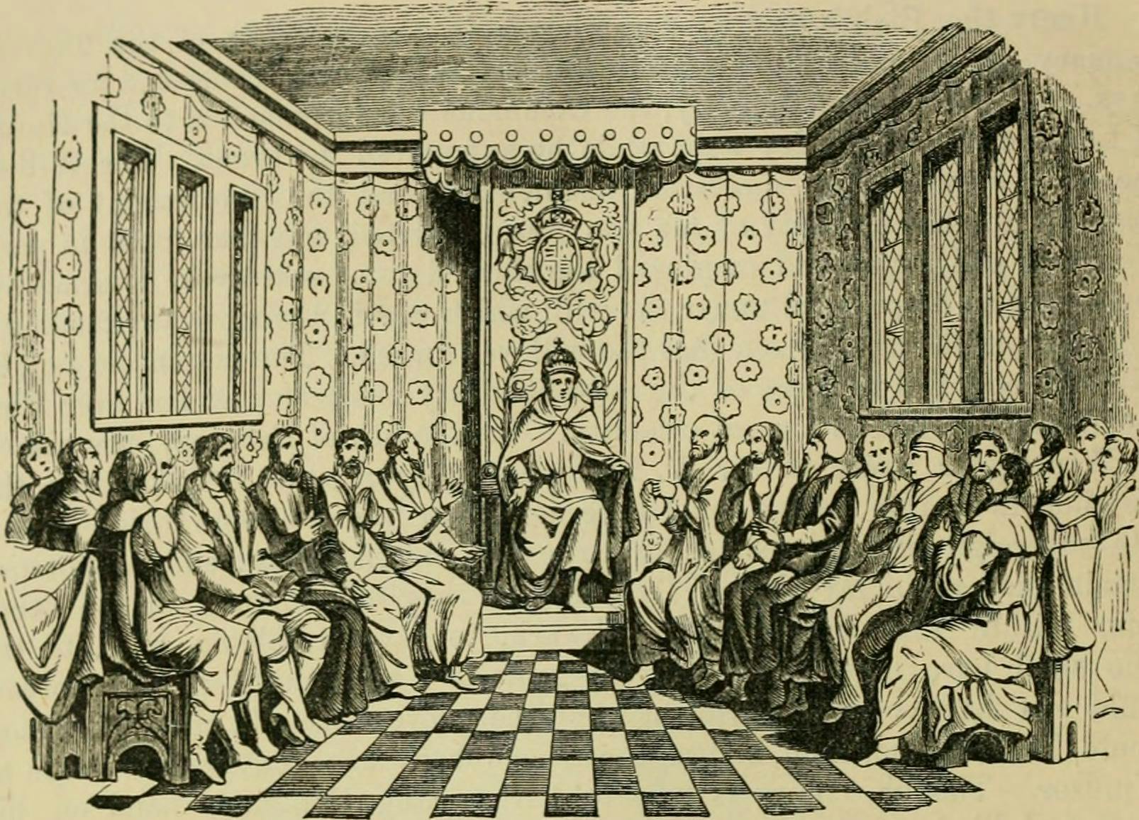 Zasedání komise pro správu sociálních sítí města, Anglie, 1854